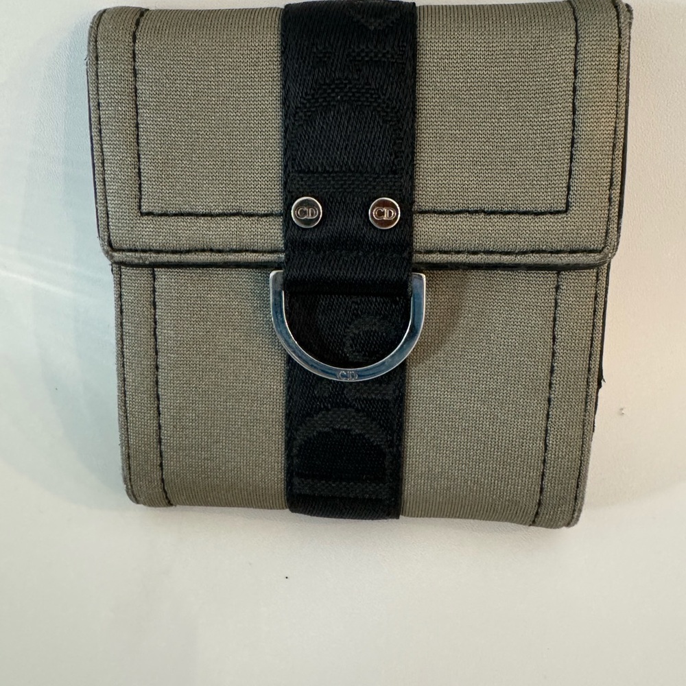 Christian Dior Green and Black Wallet